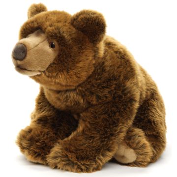 Großer Braunbär, sitzend - 43 cm (Länge)