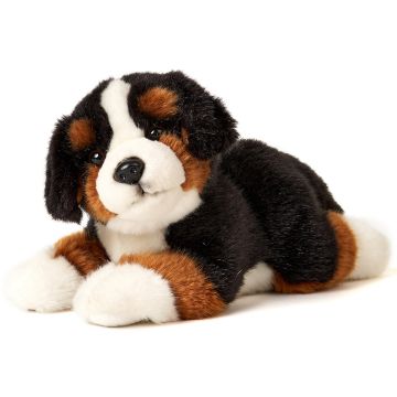 Bernese Mountain Dog Puppy, lying - 24 cm (length) -- Plush Dog