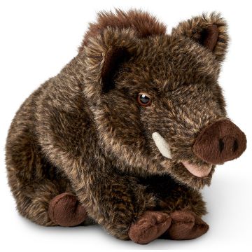 Wildschwein, sitzend - 18 cm (Höhe)