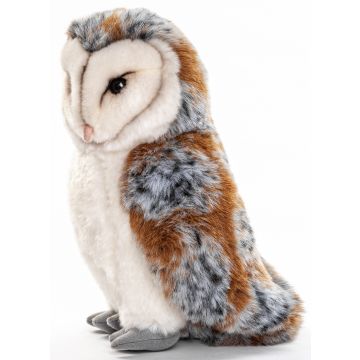 Schleiereule - 27 cm (Höhe) -- Plüsch-Vogel, Eule