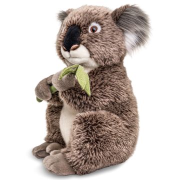 Koala mit Blatt, sitzend - 30 cm (Höhe)