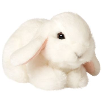 Widderkaninchen, liegend (weiß) - 18 cm (Länge)