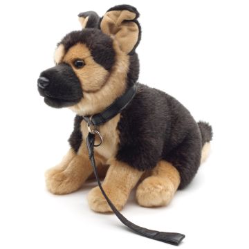 Deutscher Schäferhund, sitzend (mit Leine) - 24 cm (Höhe)