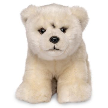 Eisbär Junges, sitzend - 24 cm (Länge)