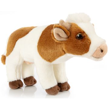 Kuh weiß-braun, stehend - 27 cm (Länge)