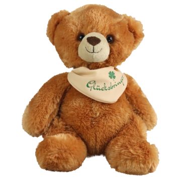Teddy mit Halstuch 'Glücksbringer' - 25 cm (Höhe)
