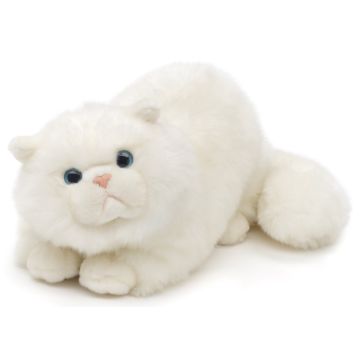 Perserkatze weiß, liegend - 31 cm (Länge)