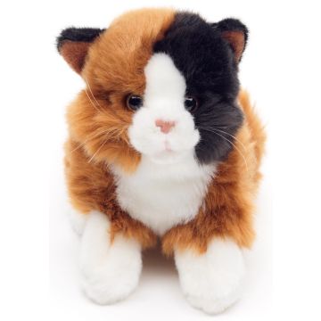 Katze, liegend (Calico) - 20 cm (Länge)