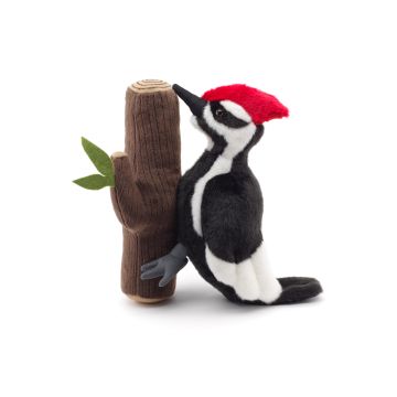 Specht am Stamm - 27 cm (Höhe)