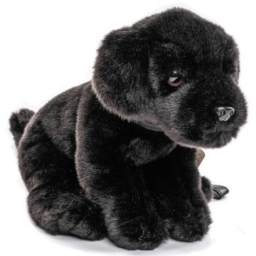 Labrador Welpe (schwarz), mit Leine - 23 cm (Höhe)