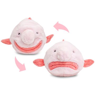 Blobfisch - Flip-Plüschtier (Wende-Plüschtier) - 29 cm (Länge)