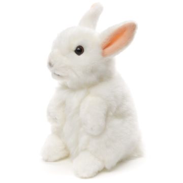 Hase, stehend (weiß) - 18 cm (Höhe)