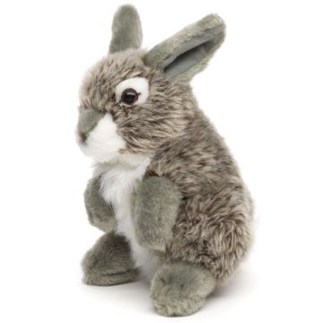 Hase, stehend (grau) - 18 cm (Höhe)