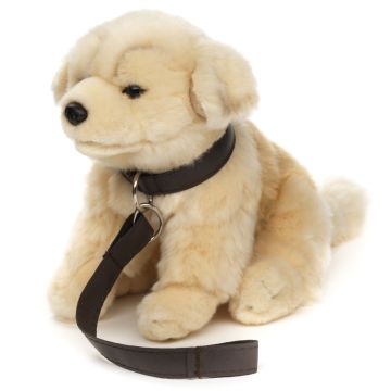 Golden Retriever Welpe, sitzend - Mit Leine - 18 cm (Höhe)