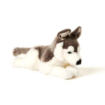 Husky grau, liegend-43 cm (Länge)