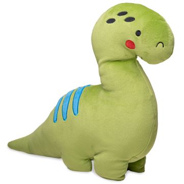 Plüsch-Kissen - Dinosaurier grün - ultraweich - 38 cm (Länge)