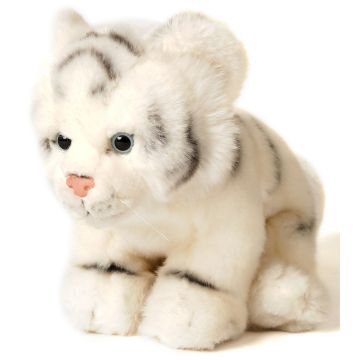 Weißer Tiger, sitzend - 19 cm (Höhe)