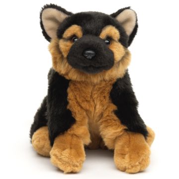 Deutscher Schäferhund Welpe, sitzend - Ohne Leine - 18 cm (Höhe)