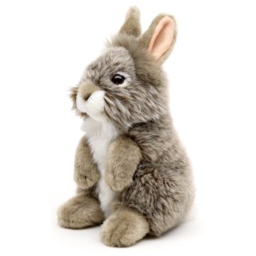 Angorakaninchen, stehend (grau) - 18 cm (Höhe)
