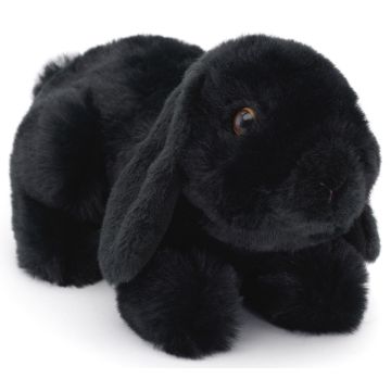Widderkaninchen, liegend (schwarz) - 20 cm (Länge)