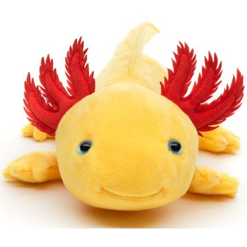 Axolotl (gelb mit blauen Augen) - 32 cm (Länge)