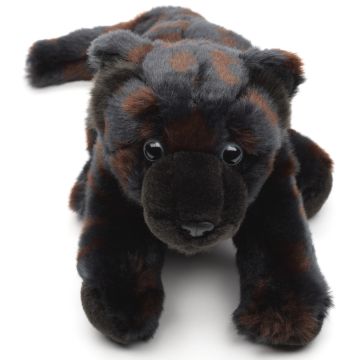 Schwarzer Panther, sitzend - 25 cm (Länge)