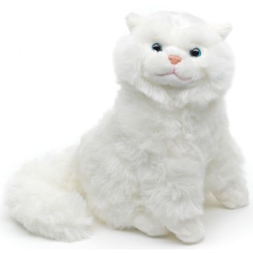 Perserkatze weiß, sitzend - 25 cm (Höhe)