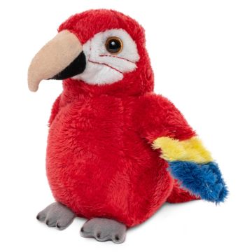 Papagei Plushie (rot) - 13 cm (Höhe)