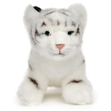 Weißer Tiger Baby, sitzend - 24 cm (Länge)