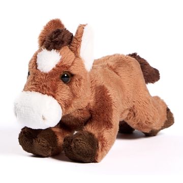 Pferd Plushie, liegend - 18 cm (Länge)