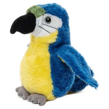 Papagei Plushie (blau) - 13 cm (Höhe)