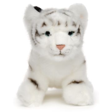 Weißer Tiger Baby, sitzend - 24 cm (Länge)