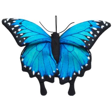 Schmetterling blau (mit Schlaufe) - 26 cm (Breite)
