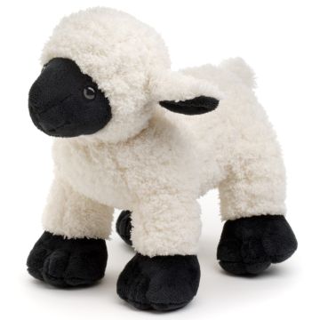 Lamm schwarz-weiß - 19 cm (Länge)