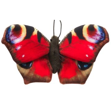 Schmetterling rot (mit Schlaufe) - 24 cm (Breite)