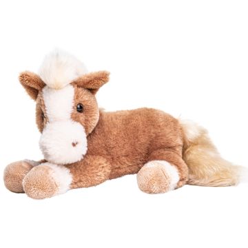 Pferd, liegend (braun) - superweich - 28 cm (Länge)