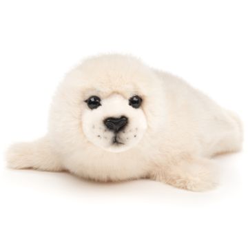 Seehund-Baby weiß - Robbe - 32 cm (Länge)