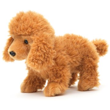 Pudel (hellbraun), stehend (ohne Leine) - 30 cm (Länge)