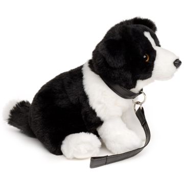 Border Collie, sitzend (mit Leine) - 20 cm (Höhe)