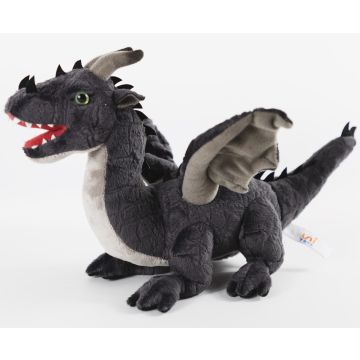 Drache grau - 34 cm (Länge)
