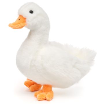 Gans (weiß) - 20 cm (Höhe) -- Plüsch-Vogel
