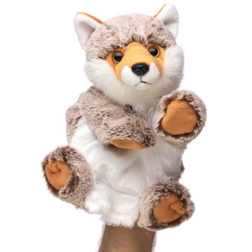 Handpuppe Fuchs (braun-meliert) - 25 cm (Höhe)