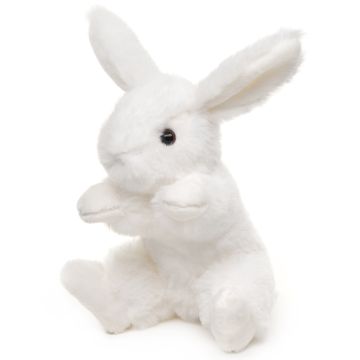 Hase mit Schlappohren (weiß) - 15 cm (Höhe) -- Plüsch-Kaninchen
