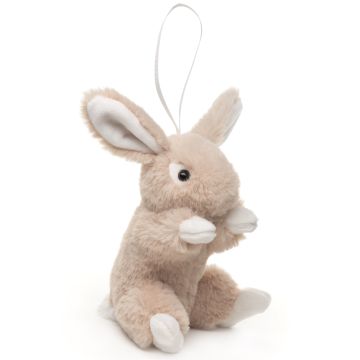 Hase mit Schlappohren (beige) - Mit Schlaufe - 15 cm (Höhe) -- Plüsch-Kaninchen